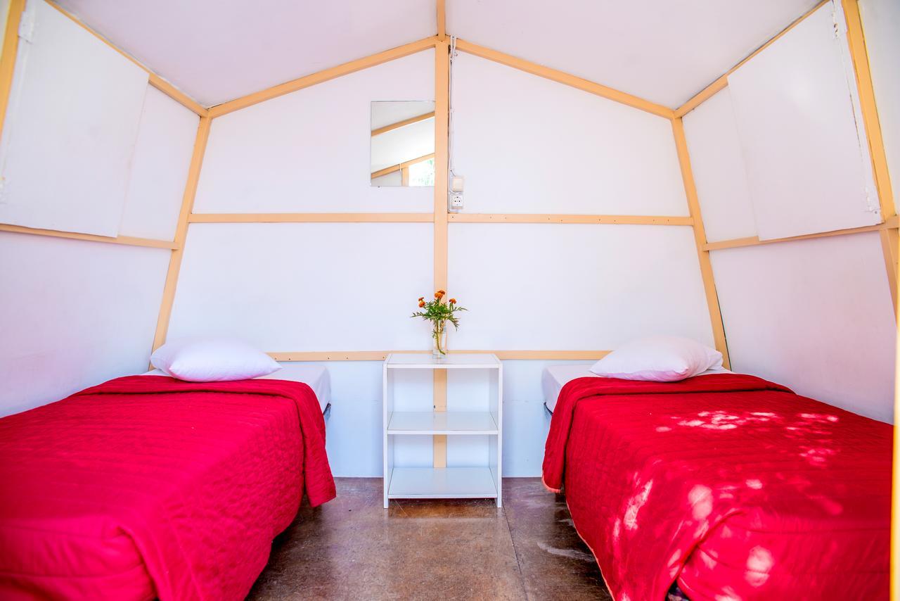 Paradise Beach Camping Platys Gialos  Bagian luar foto